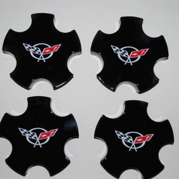 Corvette Accessories Black Corvette C5 Z6 Wheel Center Caps Poshmark